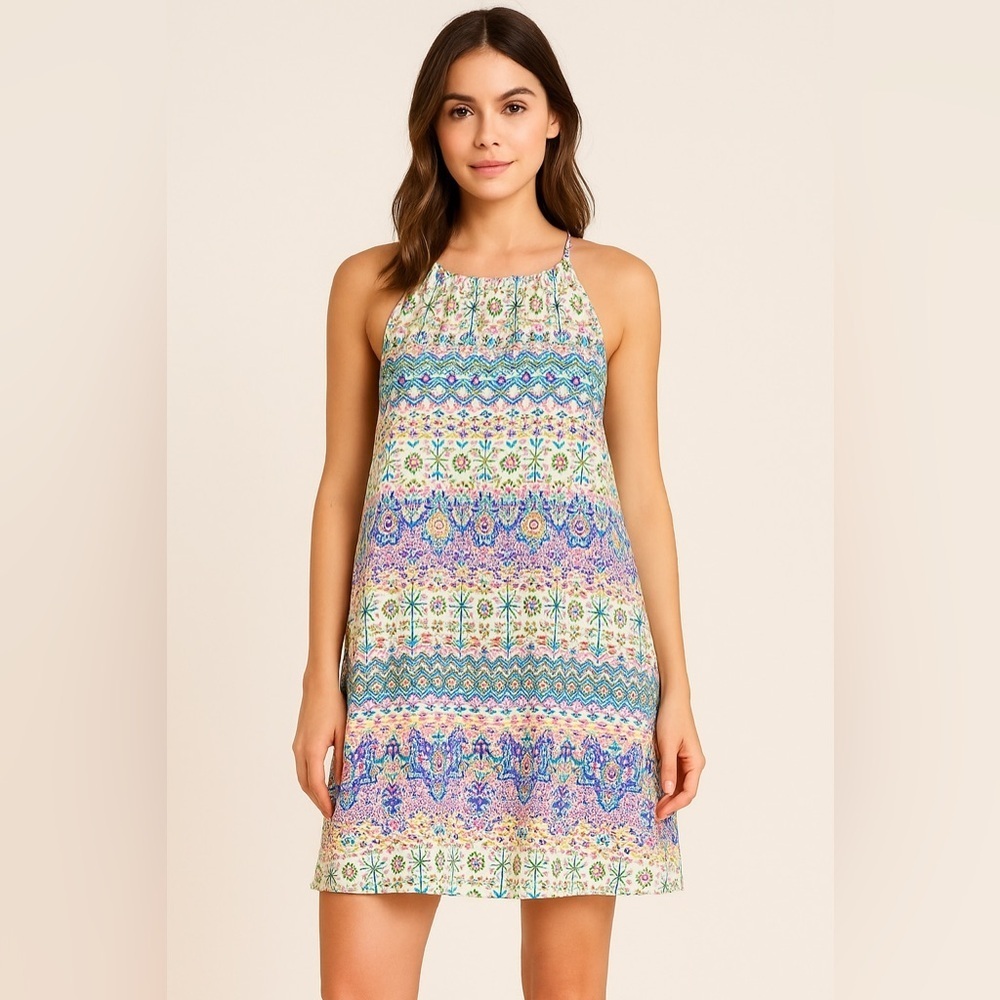 👗 Rachel Ashwell Summer Floral Sheath Dress - Size 10 🌸 - Picture 12 of 12